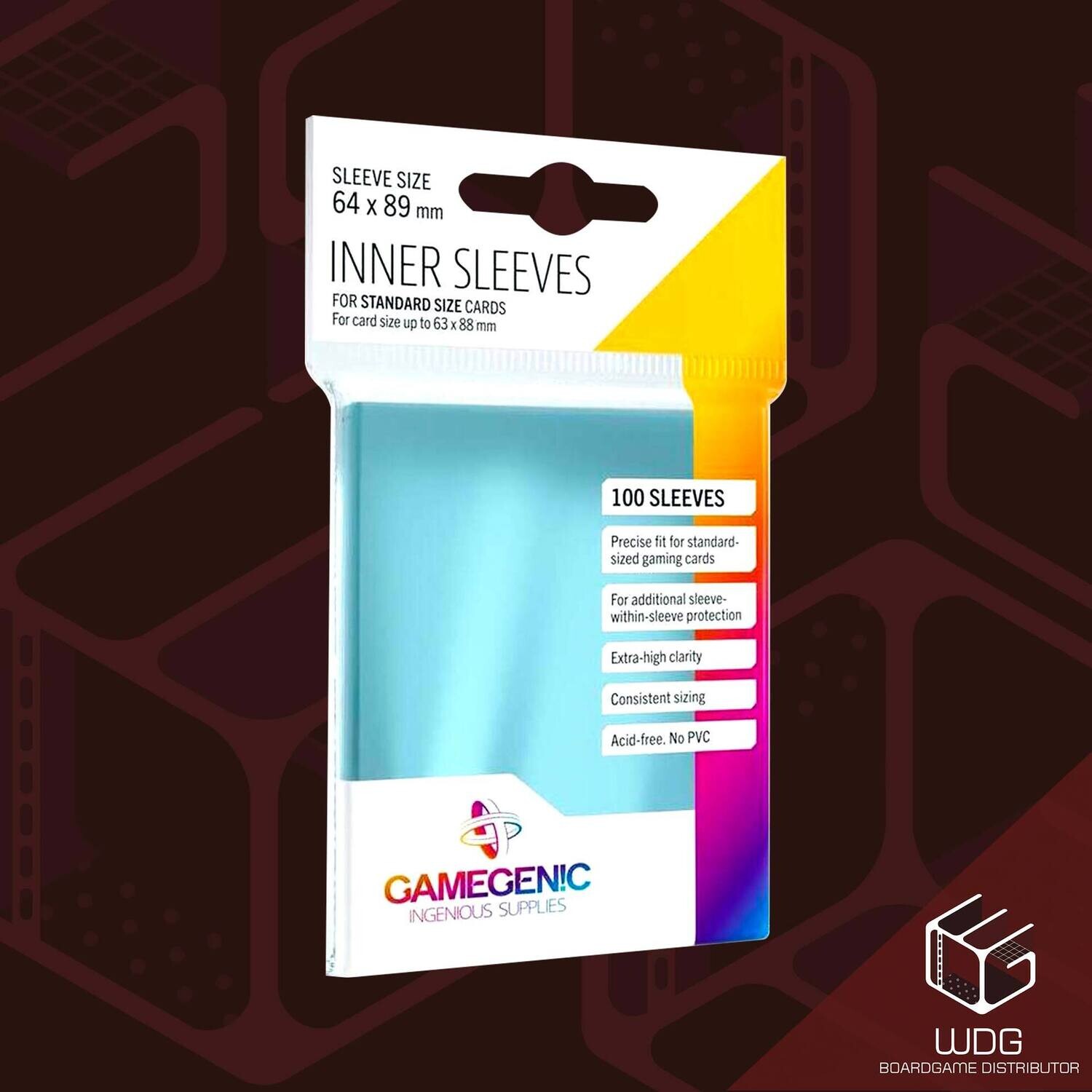 GAMEGENIC Inner Sleeves (50) 64X89Mm