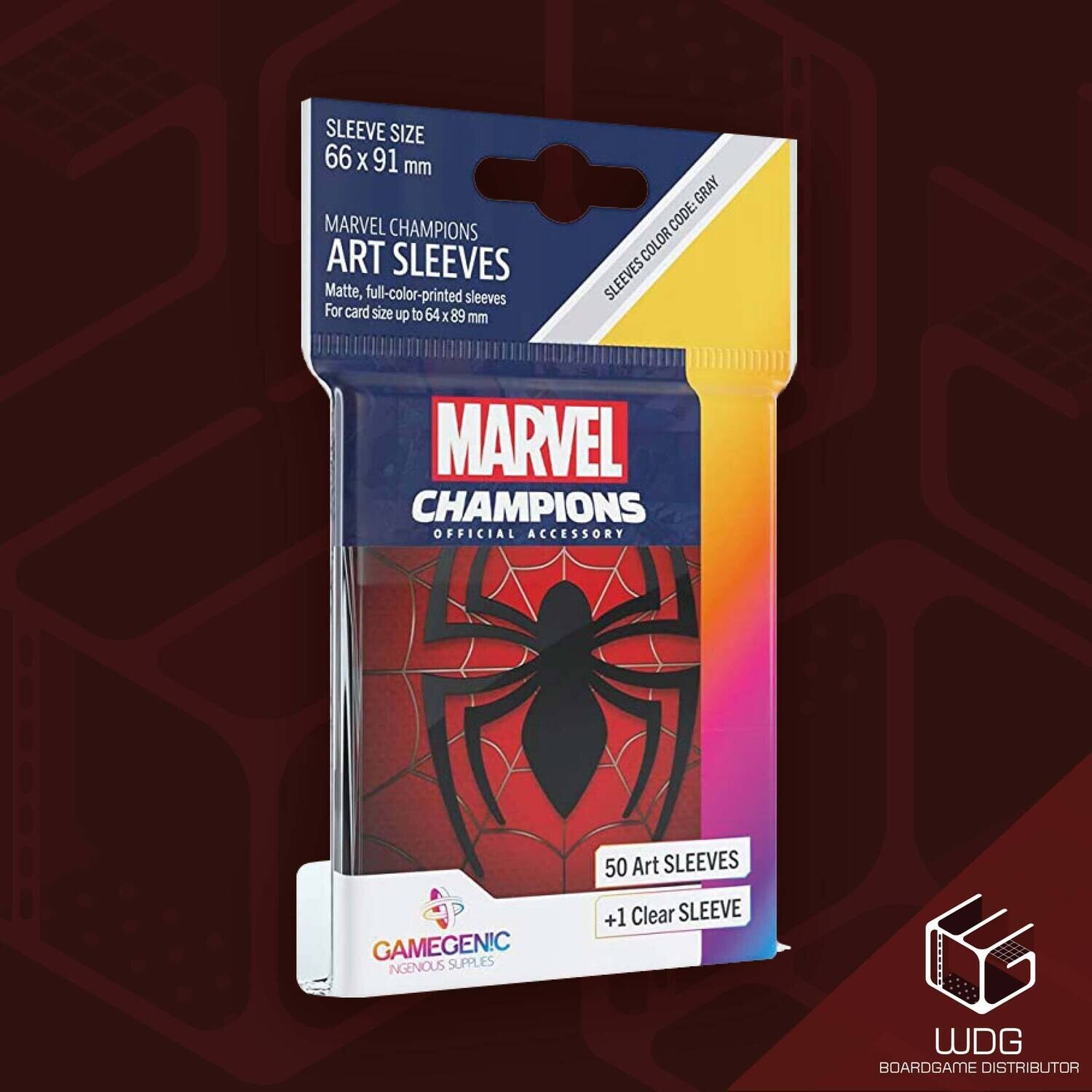 GAMEGENIC Marvel Art Sleeves Spider-Man Sheet