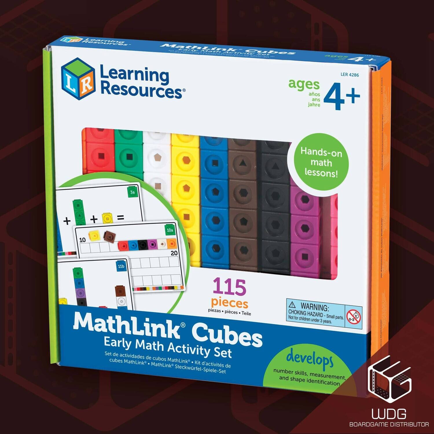Mathlink Cubes: Early Math Activity Set
