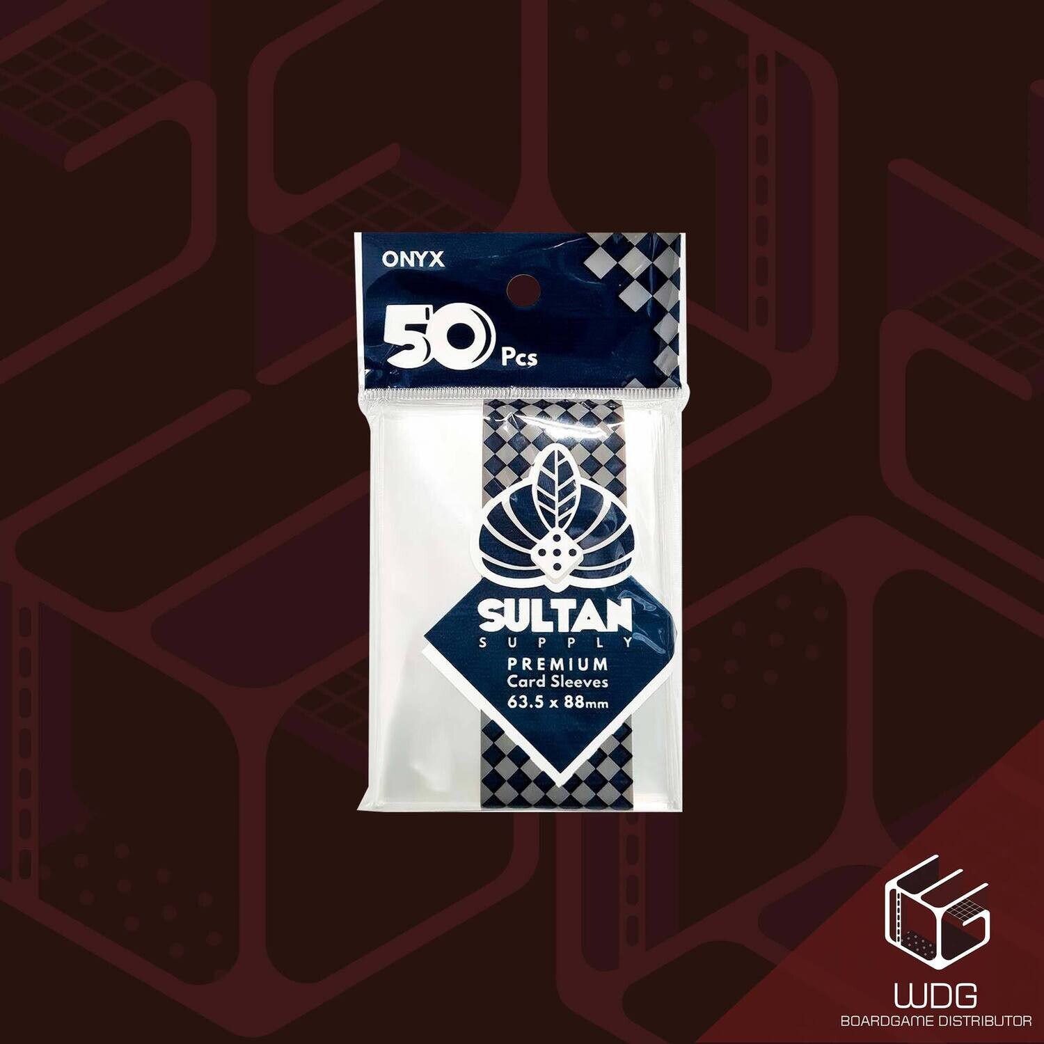 Sultan Sleeves Standard: Onyx (63.5x88) 50PCs