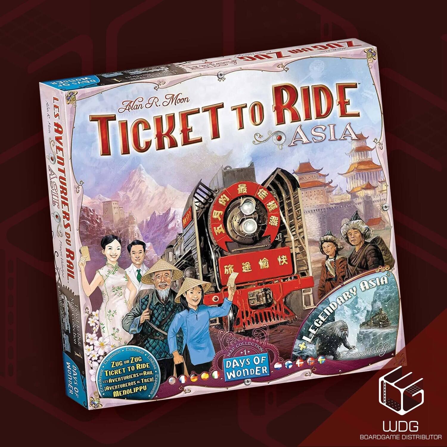 Ticket to Ride Asia Map #1