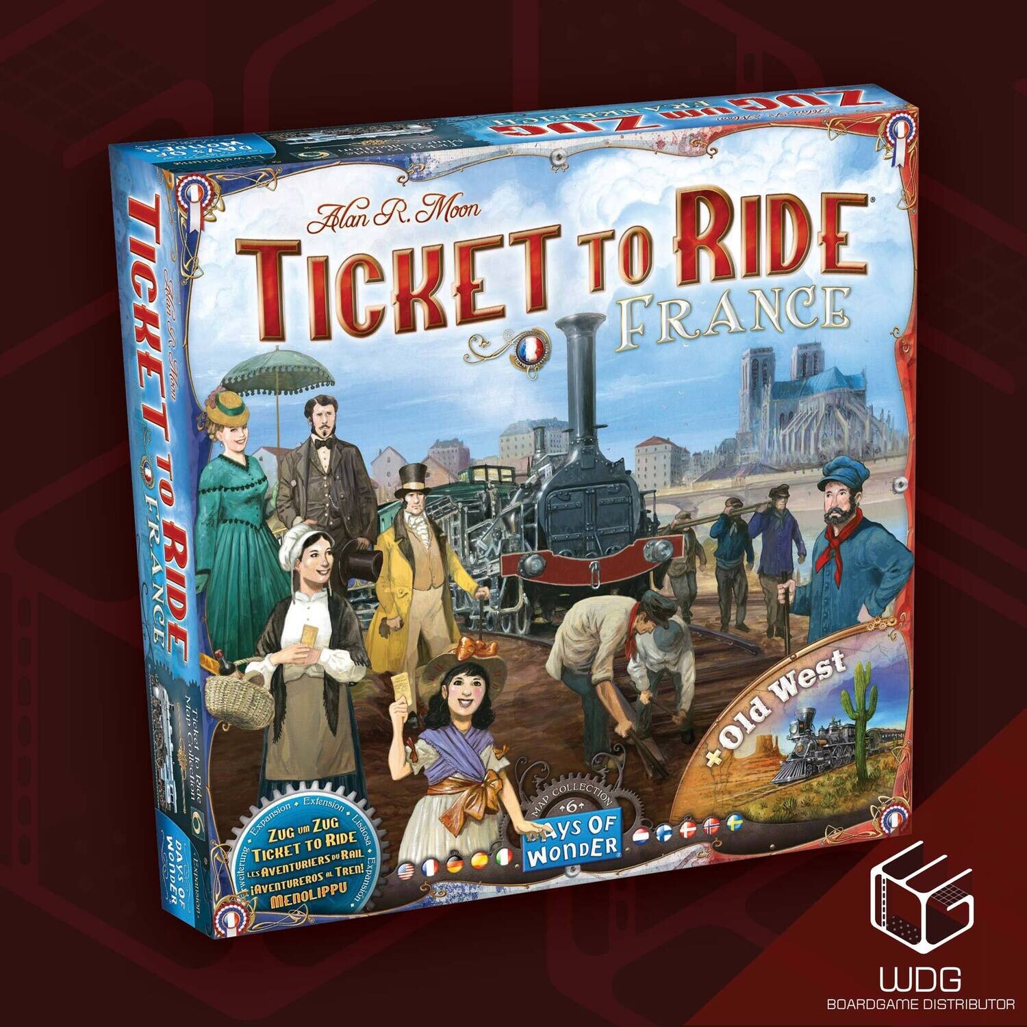 Ticket to Ride France/ Old West Map #6