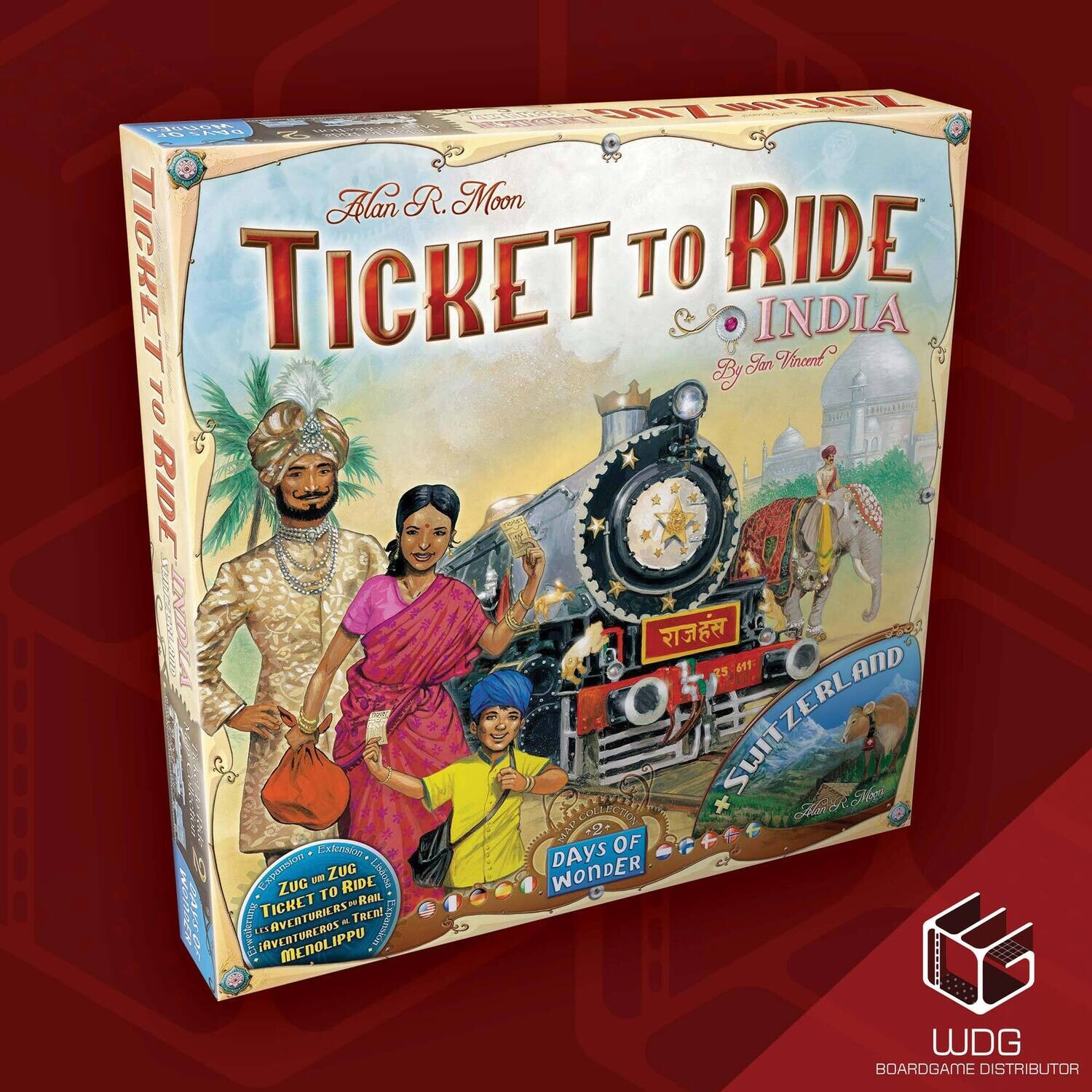 Ticket to Ride India Switzerland Map #2
