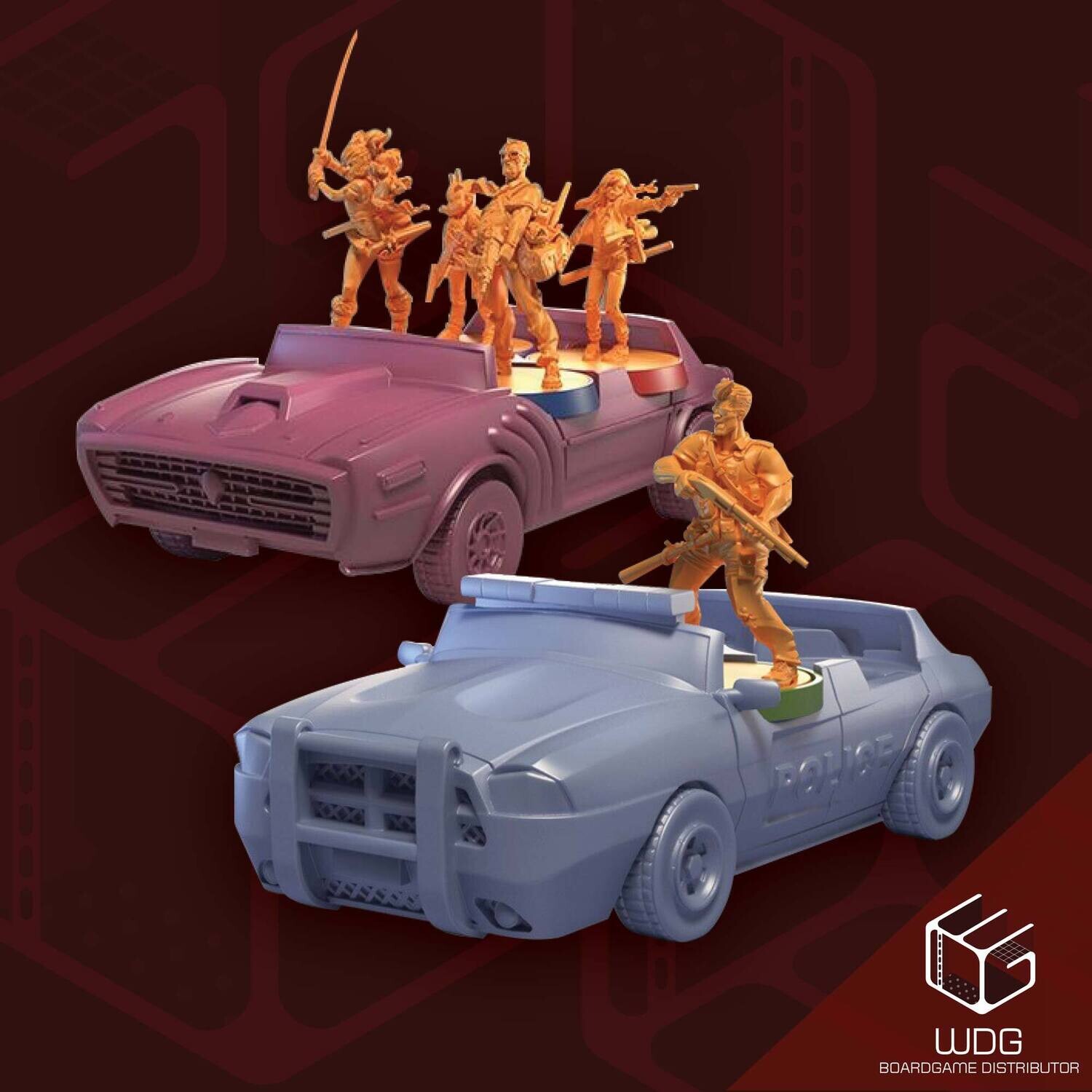 Zombicide (2nd Edition) 3D Car Set