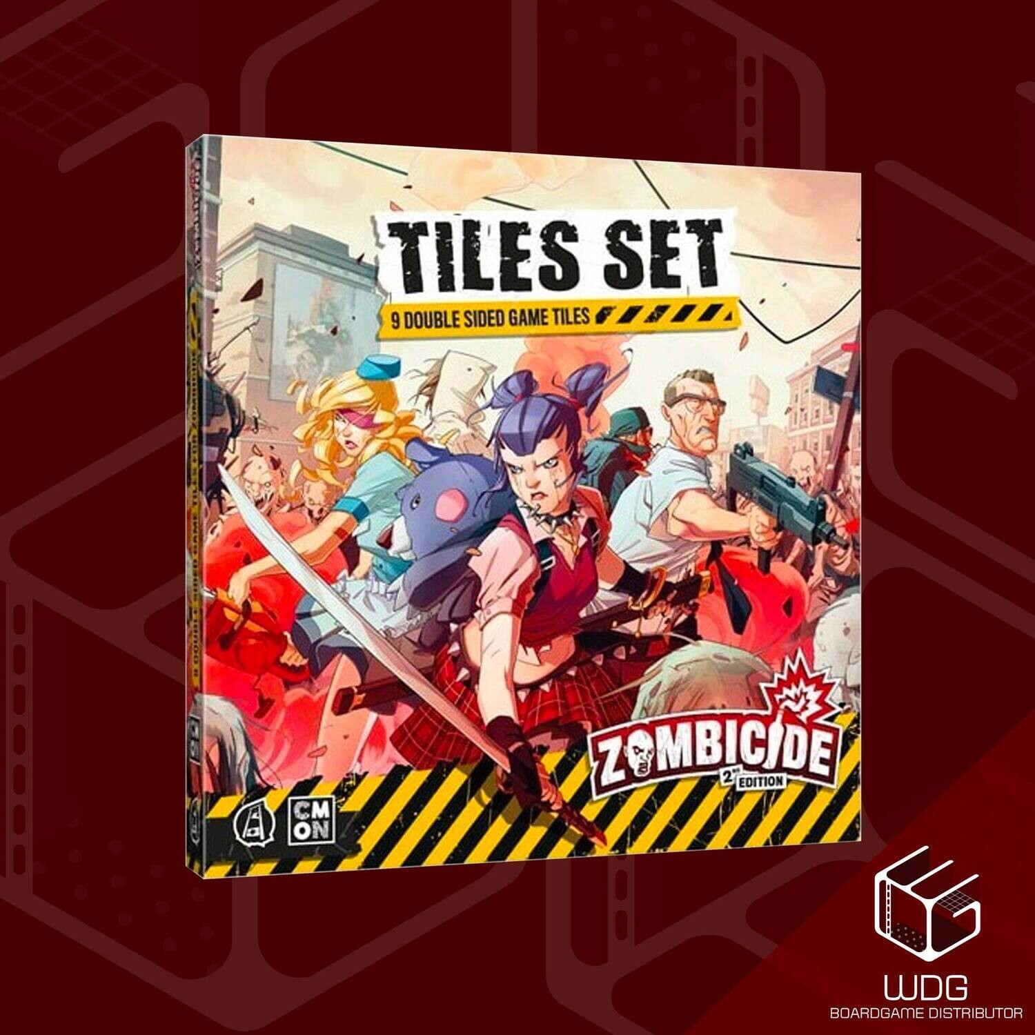 Zombicide 2nd Edition Tiles Set-9 Double-Sided Game Tiles