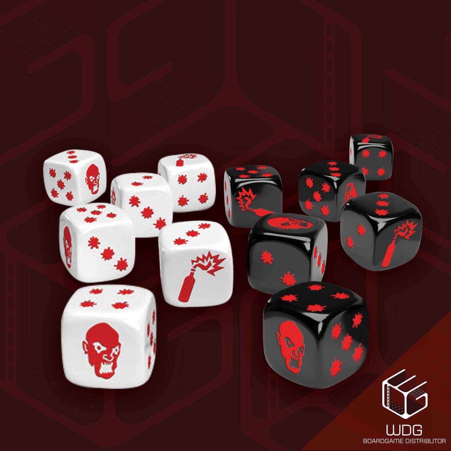Zombicide (2nd Edition) Special Black &amp; White Dice
