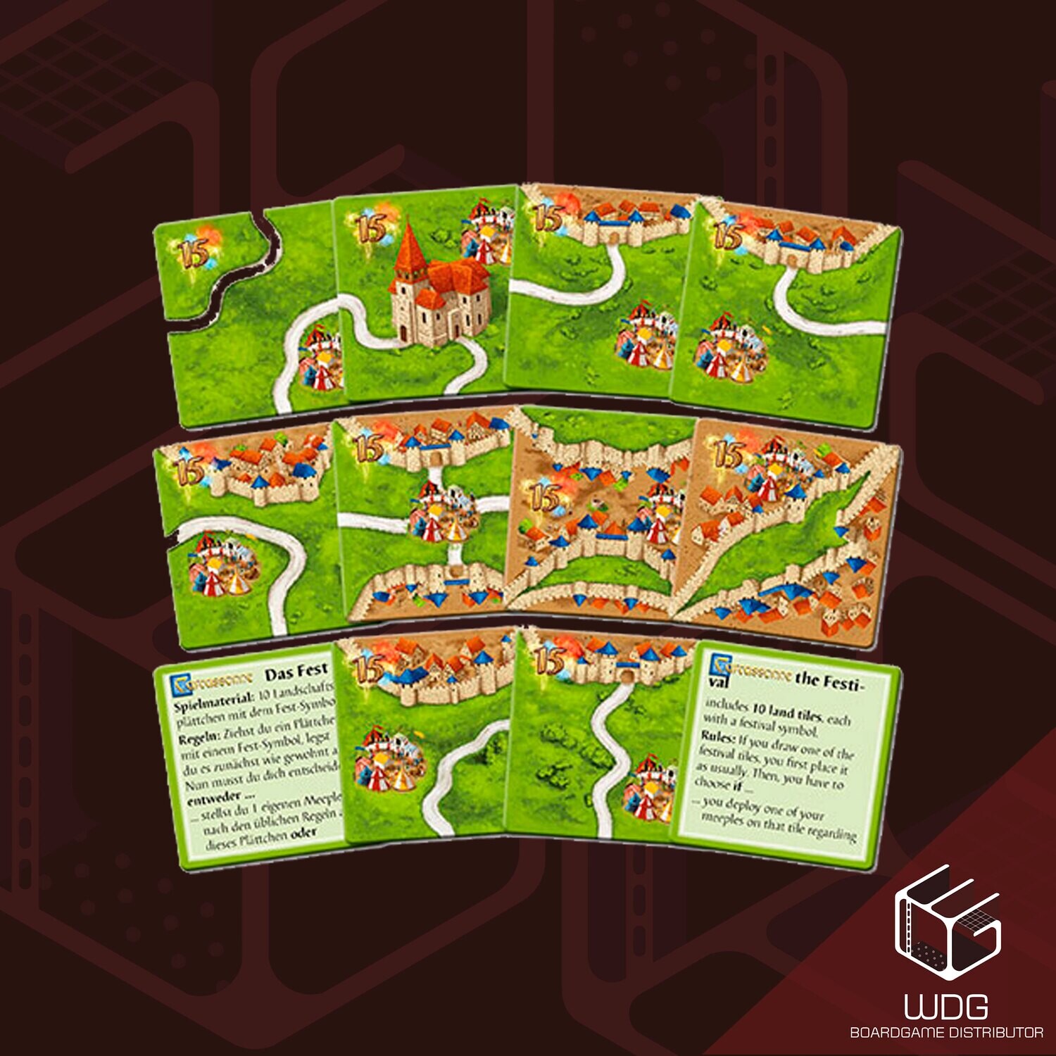 Carcassonne: Promo - Das Fest II (Neue Edition) (Mini-EXP)