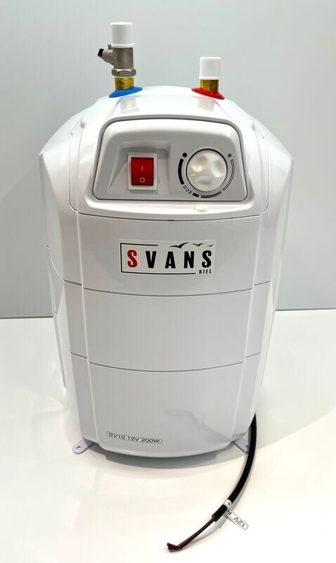 Svans hot water boiler SV10 12 volt pressure resistant. Svans hot water boiler SV10 12 volt pressure resistant.