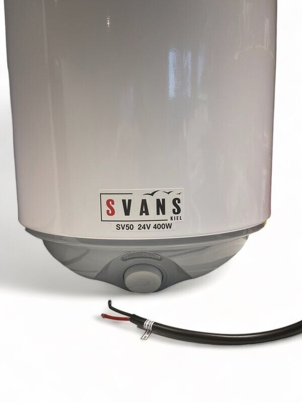 Svans Boiler Solarspeicher SV50 48 Volt 800W (50 Liter) Druckfest. Svans Boiler Solarspeicher SV50 48 Volt 800W (50 Liter) Druckfest.