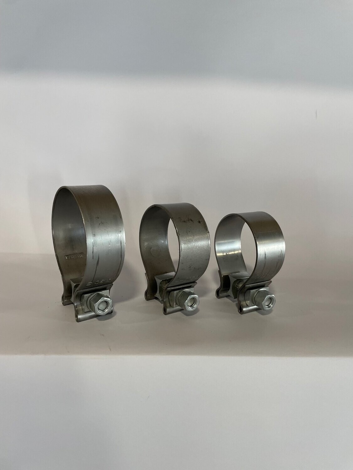 Uitlaatset, 2,25 inch Turbo uitlaatpijp naar beneden roestvrij staal V-Band Clamp 2 stuks