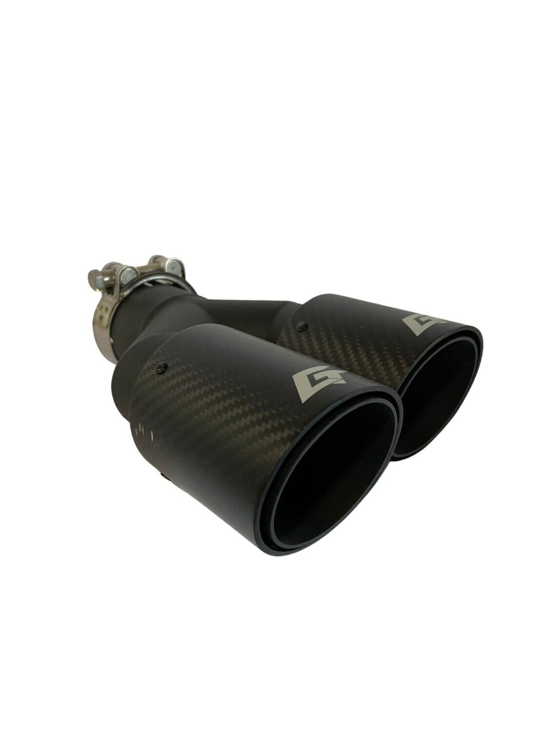 Carbon eindstuk CT 76mm dubbel Rechts uitgevoerd