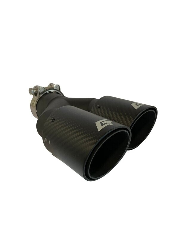 Carbon eindstuk CT 76mm dubbel Links uitgevoerd