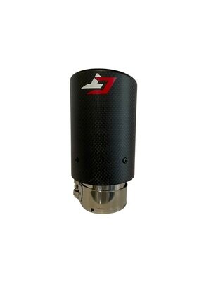 Carbon eindstuk Afgerond CT 90mm