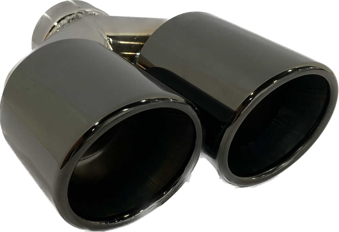 RVS Sierstuk CT 80mm Dubbel Links Dark Chrome
