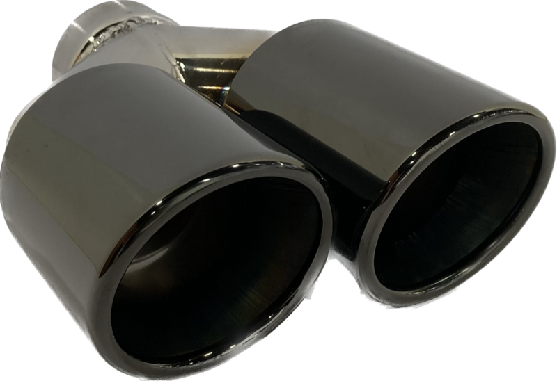 RVS Sierstuk CT 80mm Dubbel Links Dark Chrome