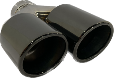 RVS Sierstuk CT 80mm Dubbel Links Dark Chrome