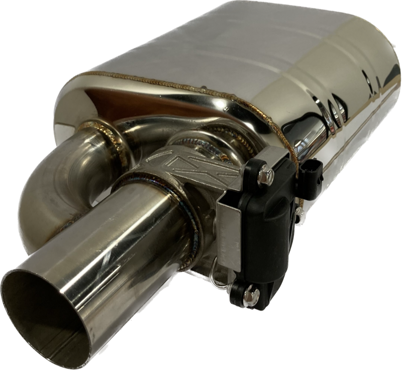 RVS Kleppendemper met geïntegreerde klep 2.5''/63.5mm