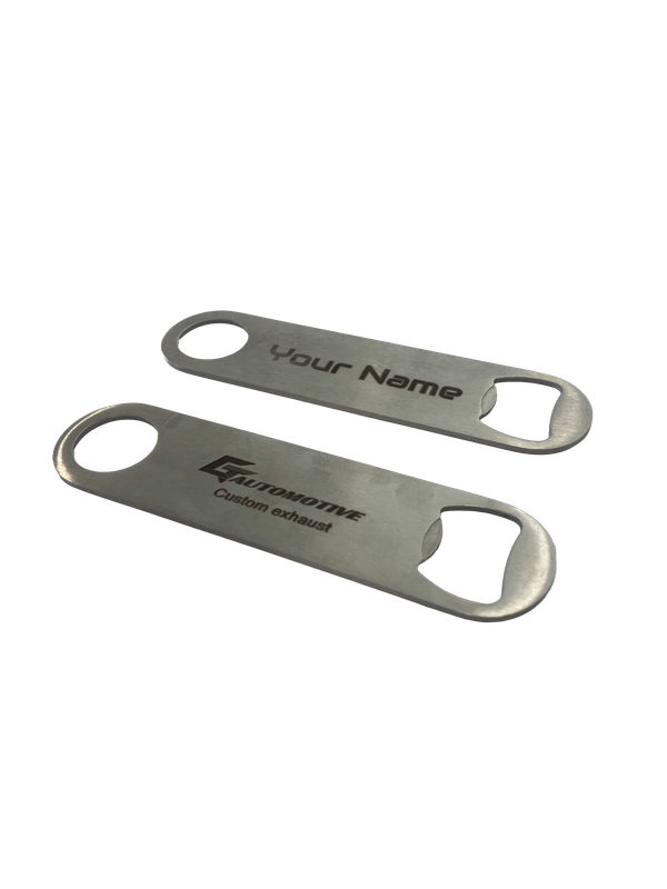 Flessenopener RVS met naam