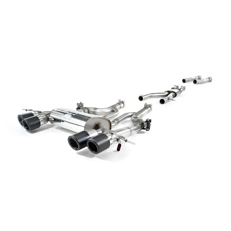 BMW M4 G82 G83 (vanaf 2021) Staandard Exit sportuitlaat met Sound Architect™ met Kat delete pipes.