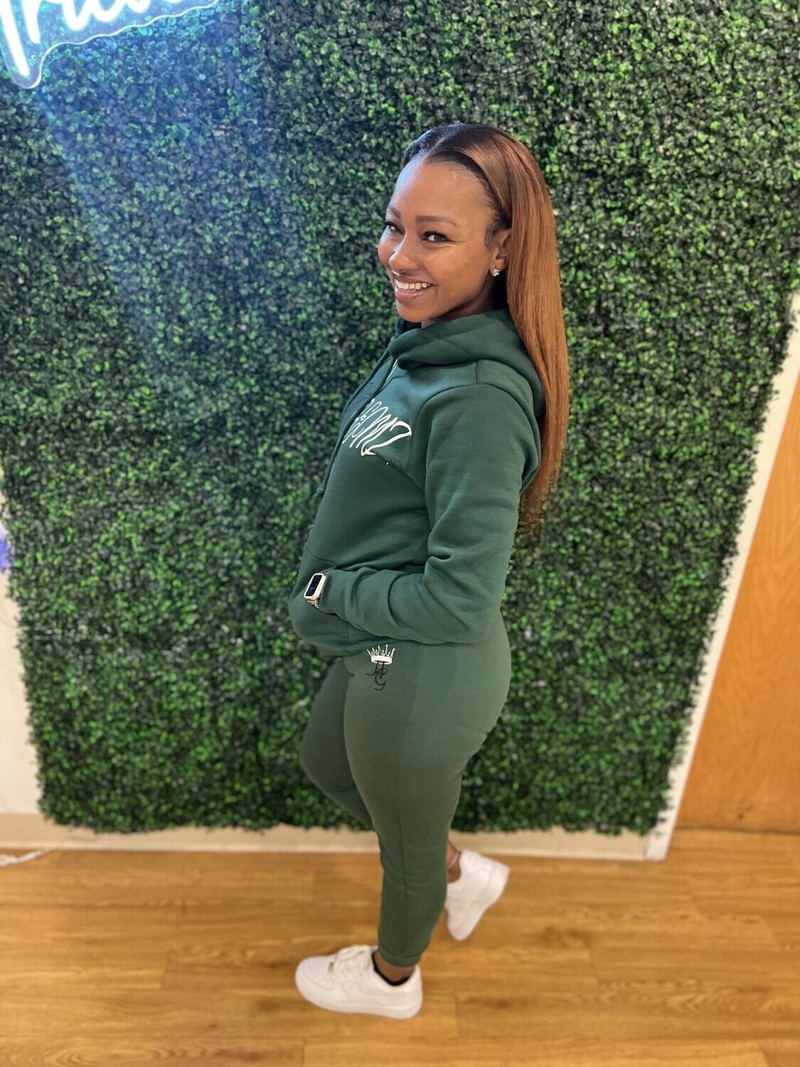 Zipped Green Mustard