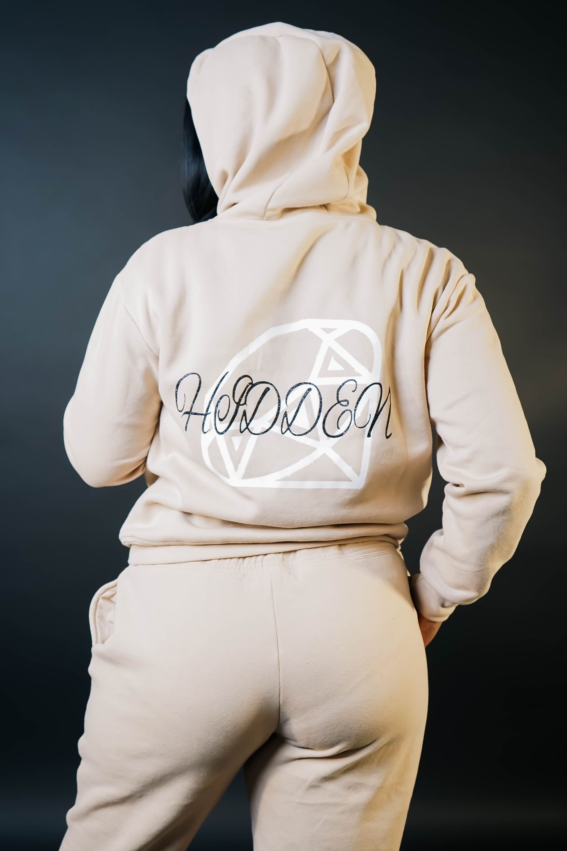 Black glitter smiley