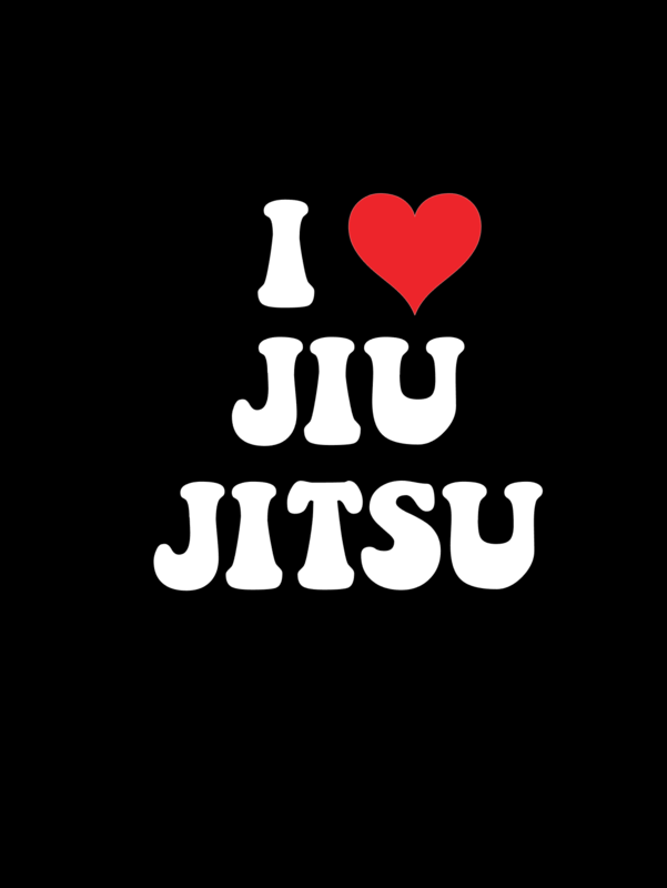 I Love Jiu Jitsu decal