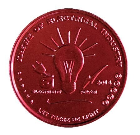 Electrical Industry Contractor Coin
