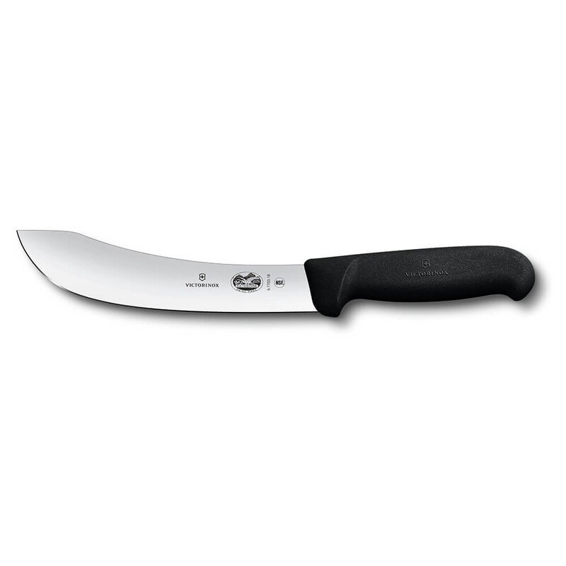 Victorinox Skinning Knife, 18cm German Type, Fibrox - Black