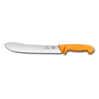 Swibo Butchers Knife, 25cm Wide Tip Stiff Blade