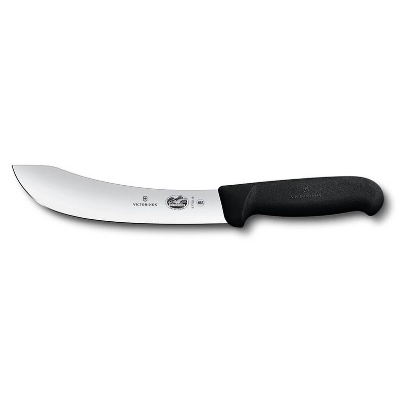 Victorinox Skinning Knife, 15cm German Type, Fibrox - Black