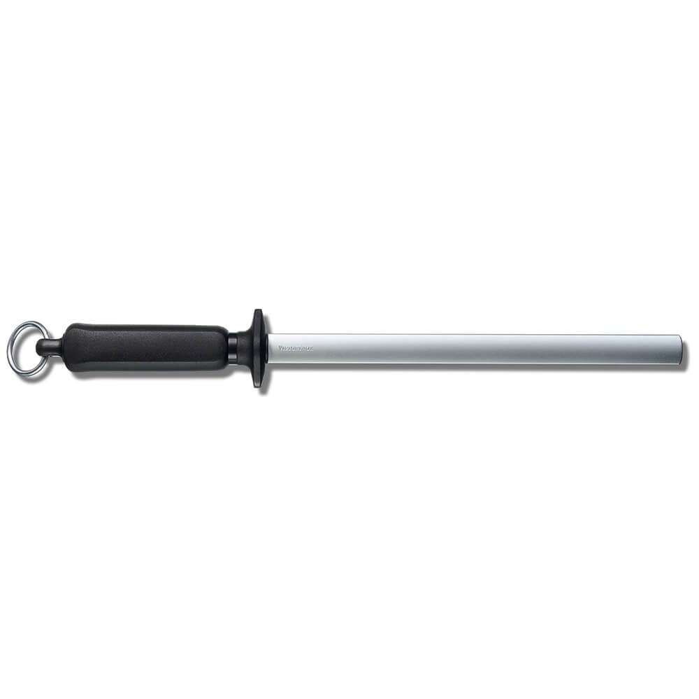 Diamond Coated Sharpening Steel 26cm,Oval,Black