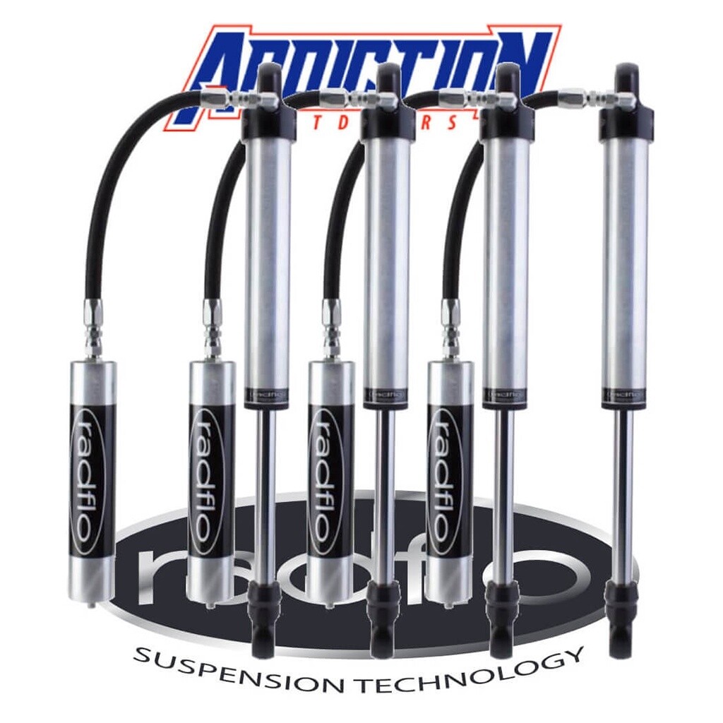Radflo 2.5 Remote Reservoir 0-2&quot; Lift Set - Nissan Patrol GU Y61 1998-2016