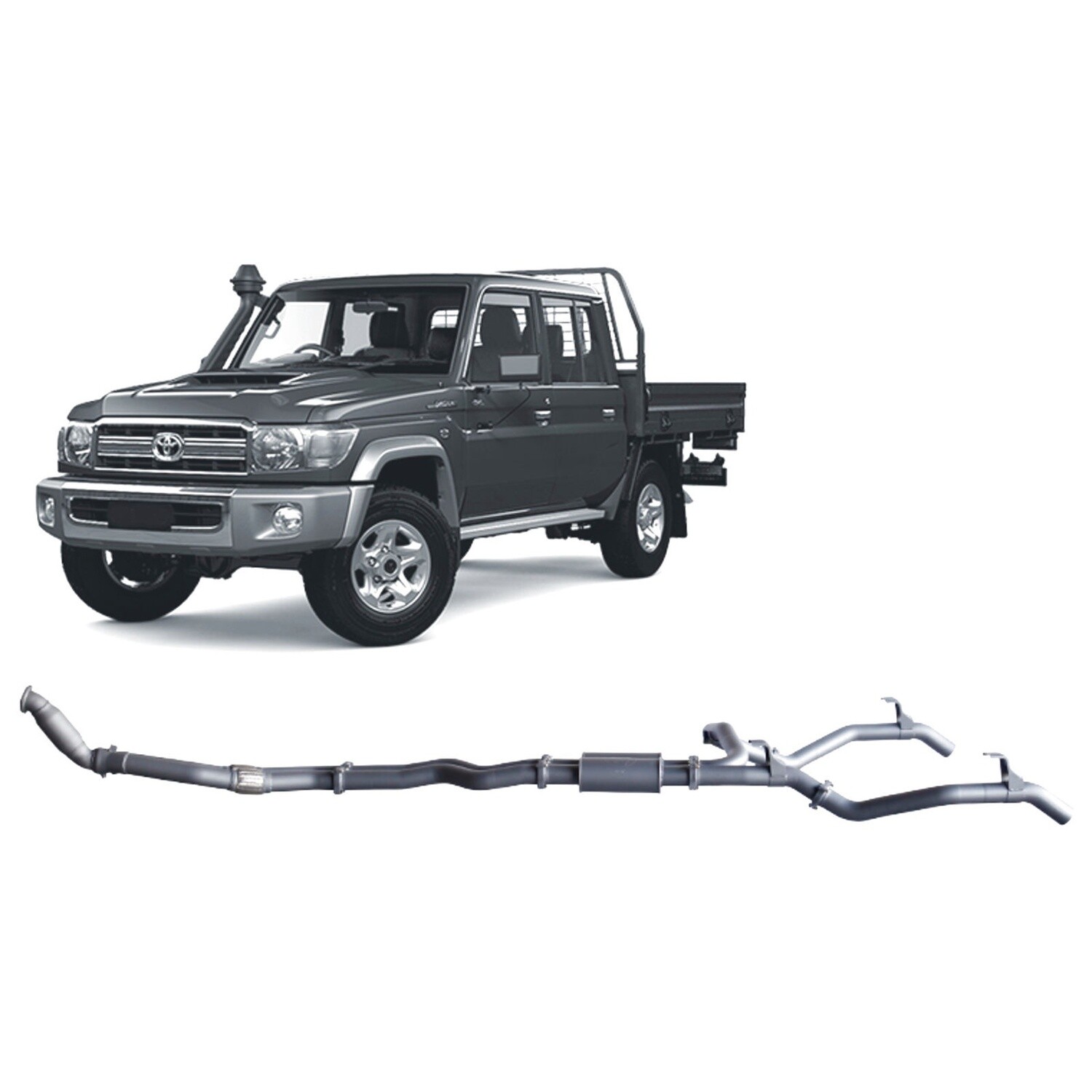 Twin System High Flow Catalytic Converter - Twin Resonators