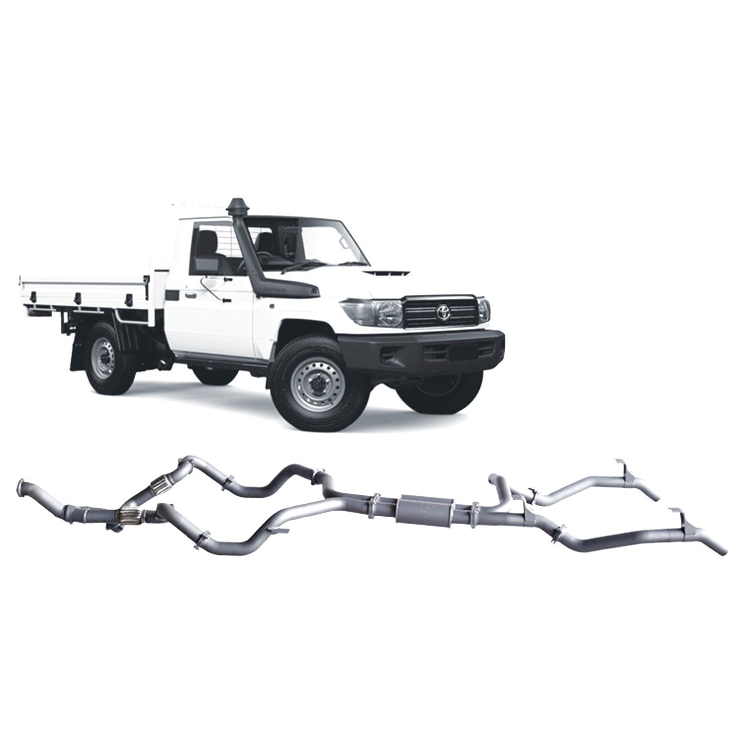 Twin System No Catalytic Converter - Twin Resonators