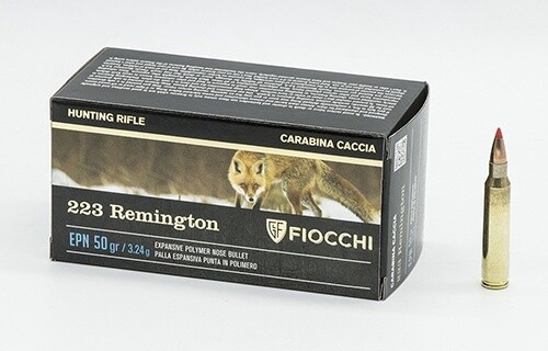 FIOCCHI 223 REM 50GR VMAX 50PK 50GR POLYMER TIP