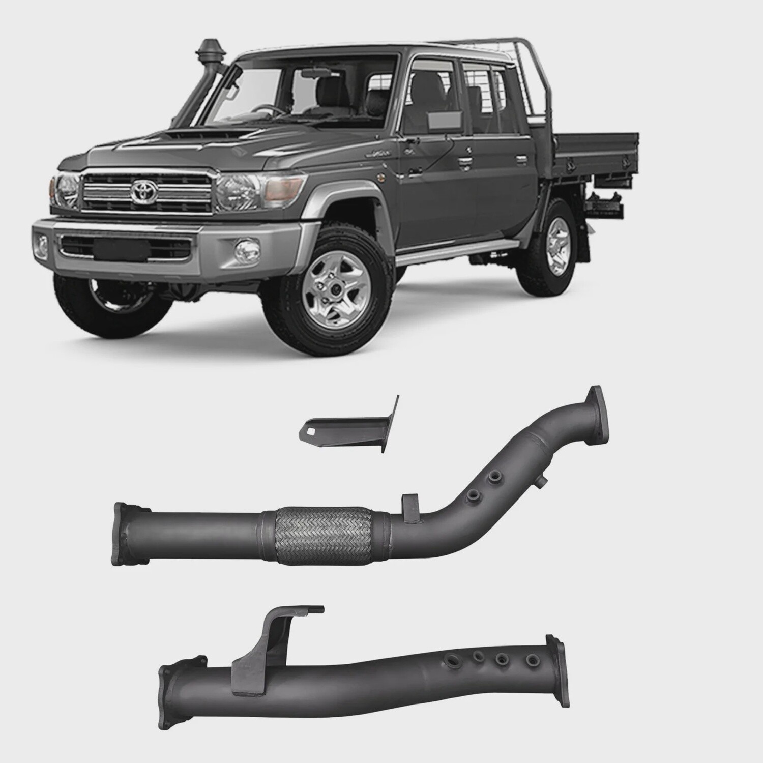 Redback Extreme Duty Exhaust DPF Adapter Kit for Toyota Landcruiser  70 series