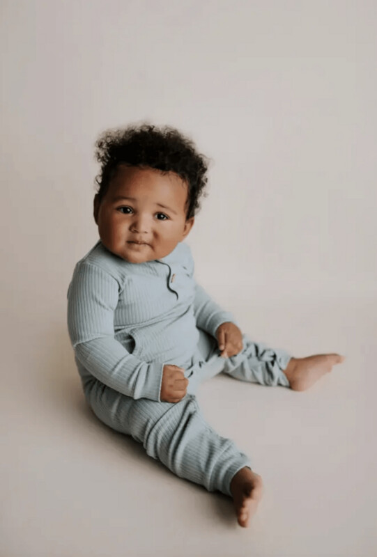Cozy Ribbed Playsuit with Pockets Teal Cozy Ribbed Playsuit with Pockets Teal
