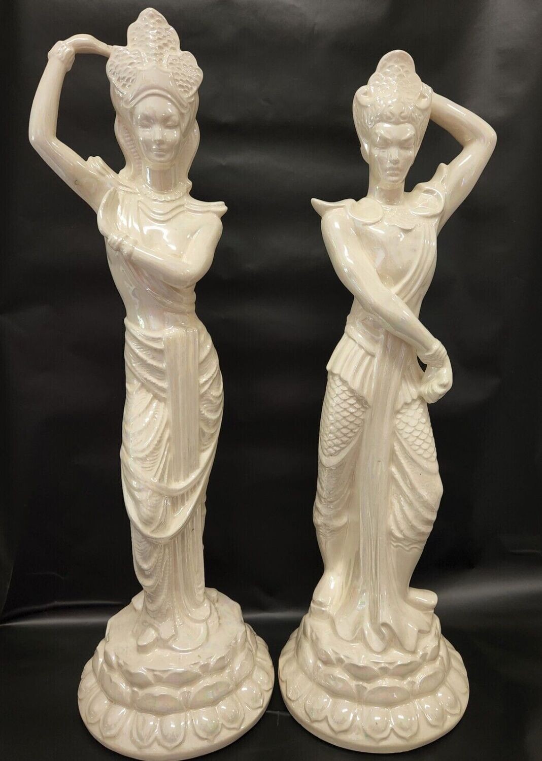 Porceline Asian Man & Woman Pair