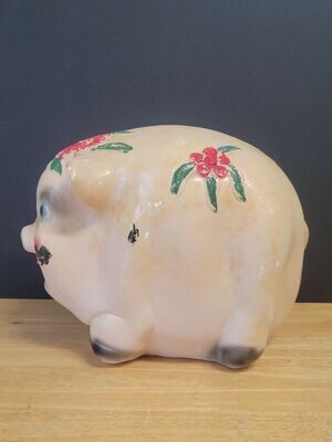 Chalk Pig Piggy Bank