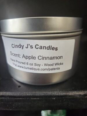 Soy Candle Apple Cinnamon 6 oz. 