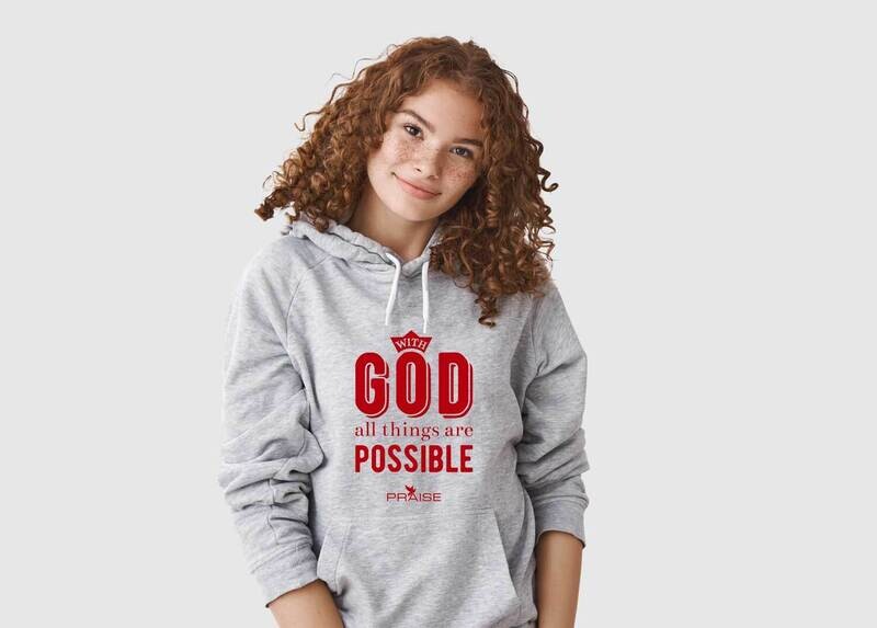 Women Hoodie "With God All Things Are  Possible."