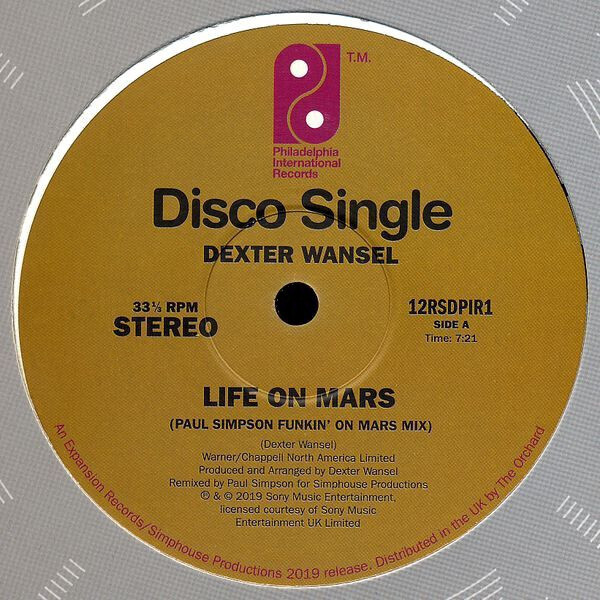 Digital Download. Life on Mars (Paul Simpson Funkin&#39; on Mars Mix) 96khz/24bit wav 7:21