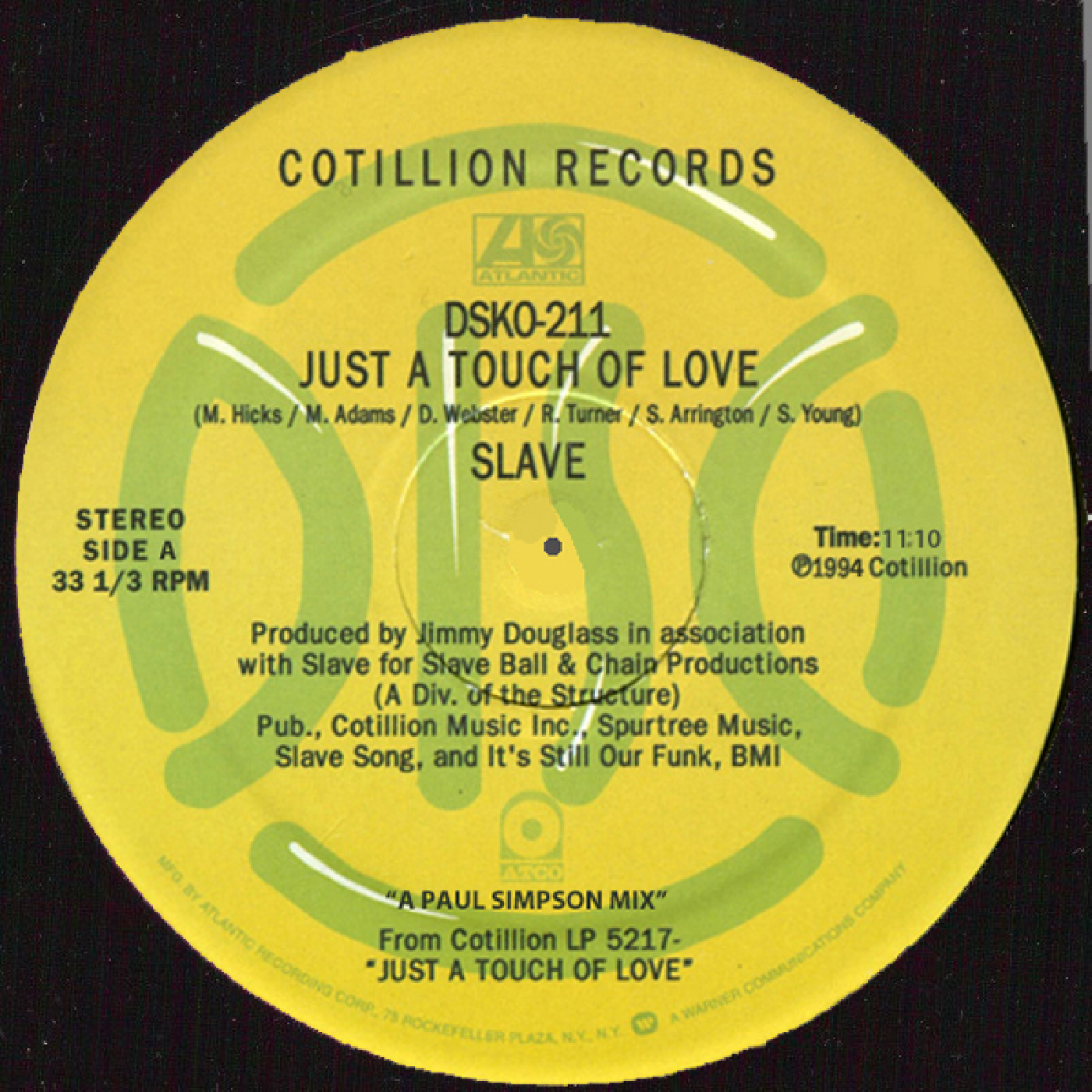 Digital Download. Just a touch of love (Paul Simpson Mix) 96khz/24bit wav 11:10