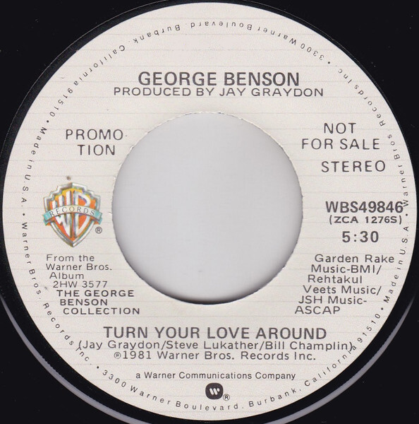 Digital Download. Turn your love around (Paul Simpson 45 Re-edit) 96k/24bit wav