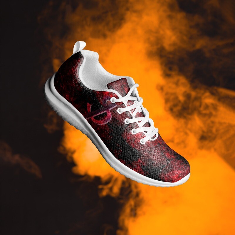Red Flame Athletic Shoes-Stealth