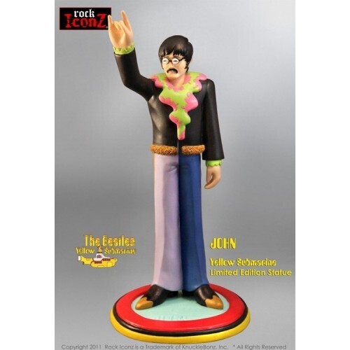 The Beatles Yellow Submarines John Lennon Rock Iconz Statue