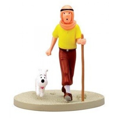 Tintin and Snowy Oriental Box Scene Statue