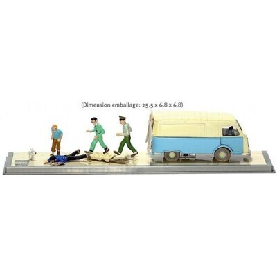 Tintin  Scene Sproudj Ambulance of the Base 1/43 Scale Die Cast Vehicle