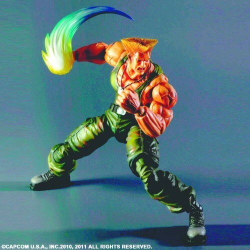 Figurine d'Action Super Street Fighter IV Guile Play Arts Kai 12 Pouces