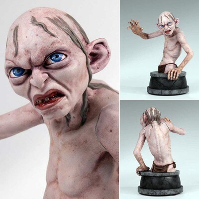 Lord of the Rings The Hobbit Gollum Bust